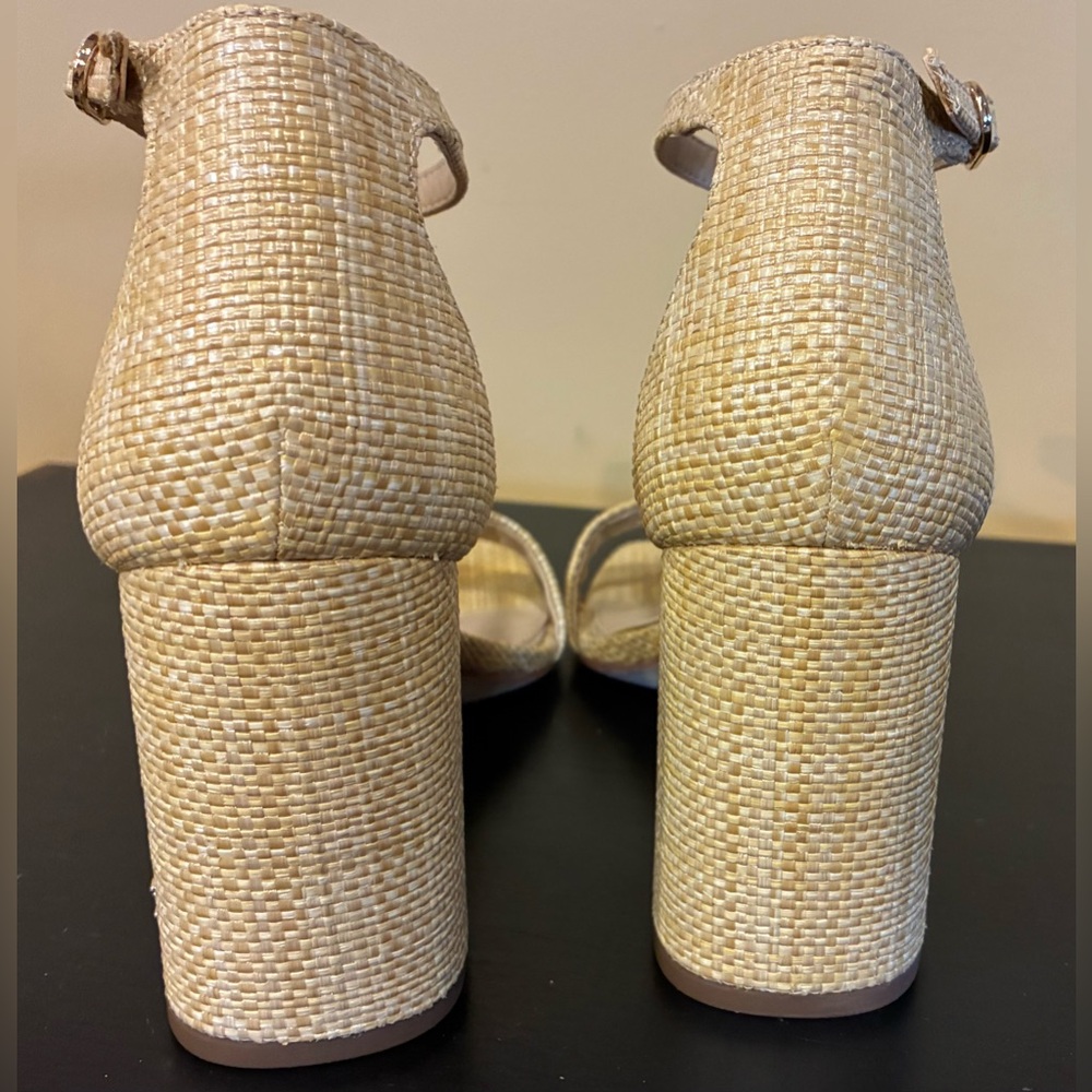 SAM EDELMAN Daniella Block Heel Sandal Natural Color SZ. 7 NWOB - Picture 6 of 13